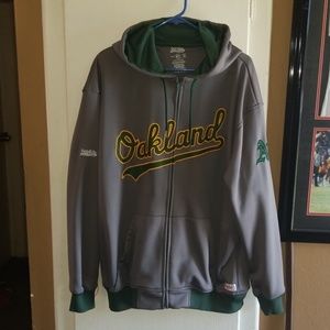 Oakland A's zipper hoodie